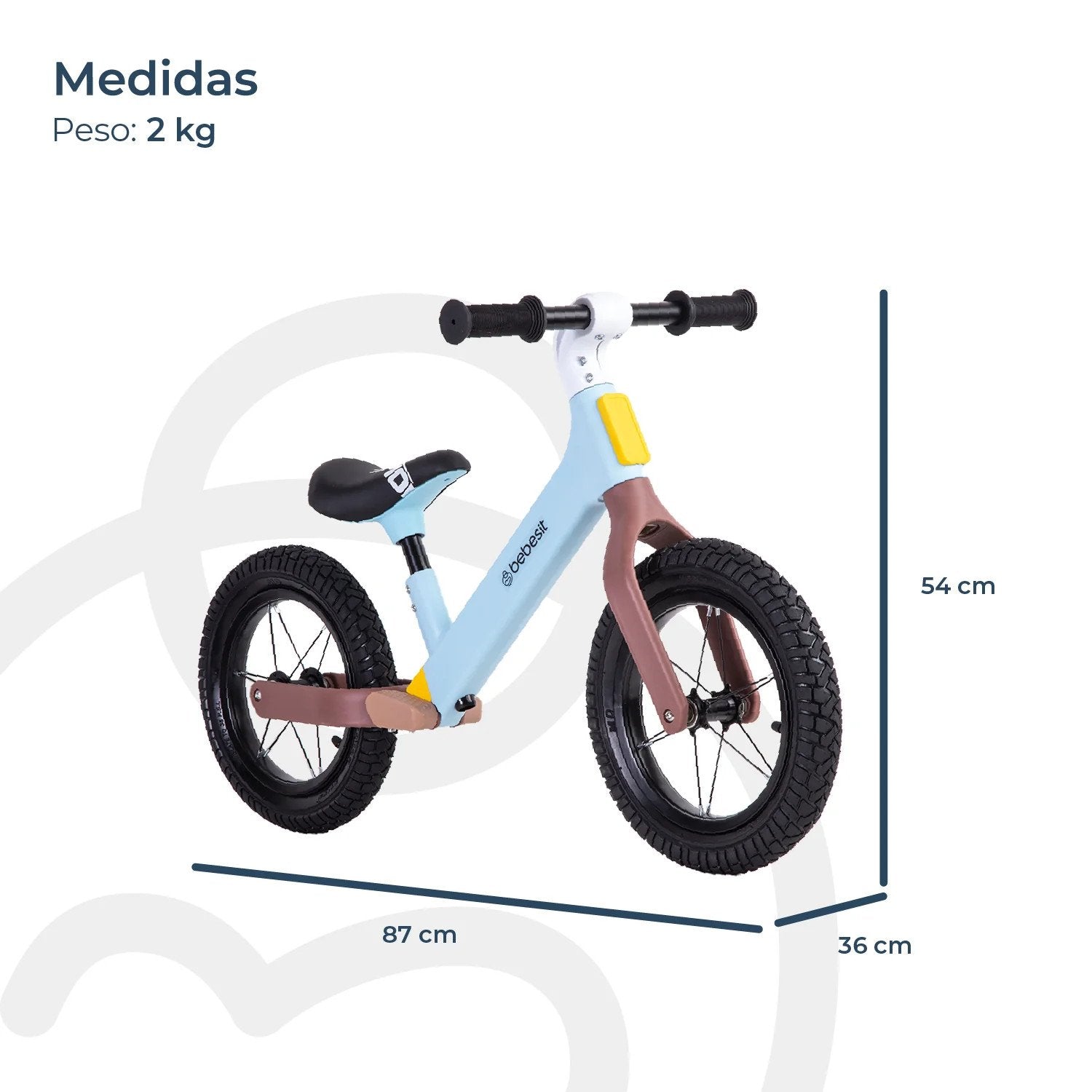 Bicicleta De Equilibrio Aprendizaje Neo Celeste Bebesit
