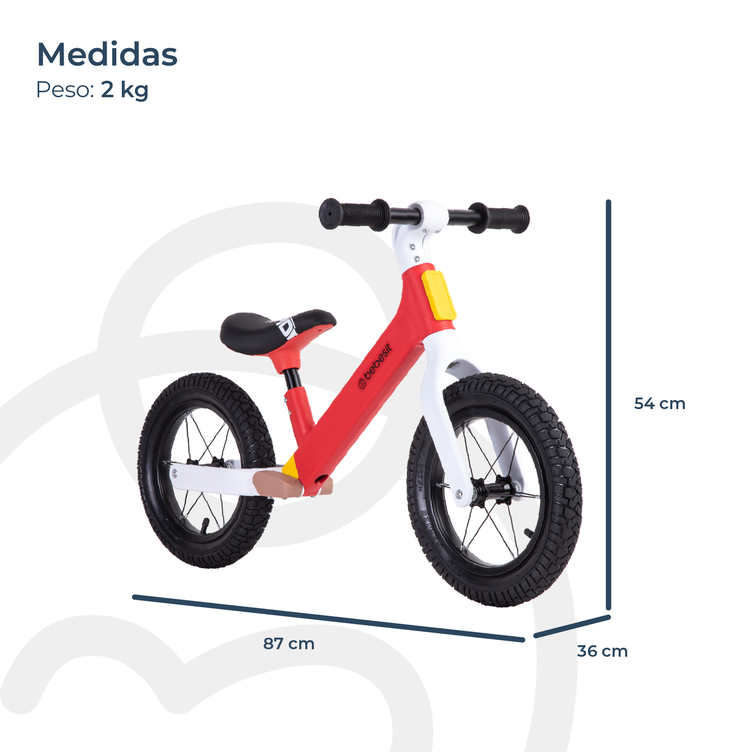 Bicicleta De Equilibrio Aprendizaje Neo Rojo Bebesit