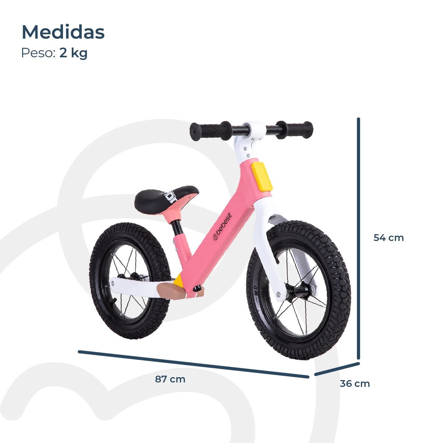 Bicicleta De Equilibrio Aprendizaje Neo Rosa Bebesit