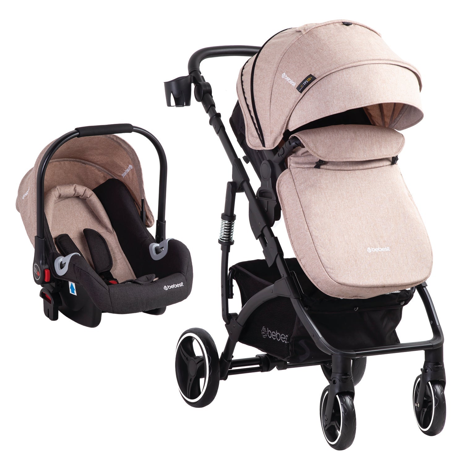 Coche Cuna Travel System Explorer Lx Beige