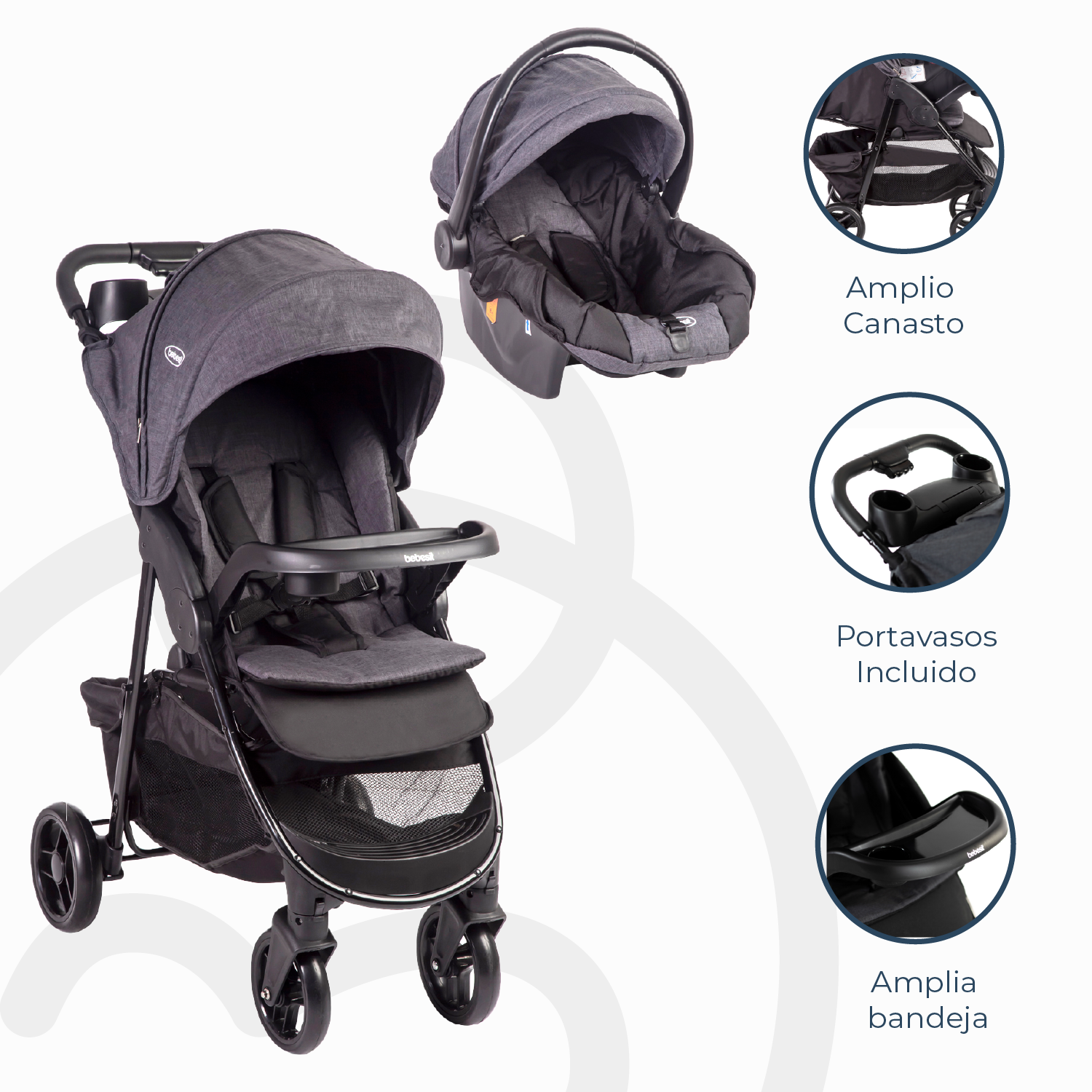 Coche Travel Sienna Gris