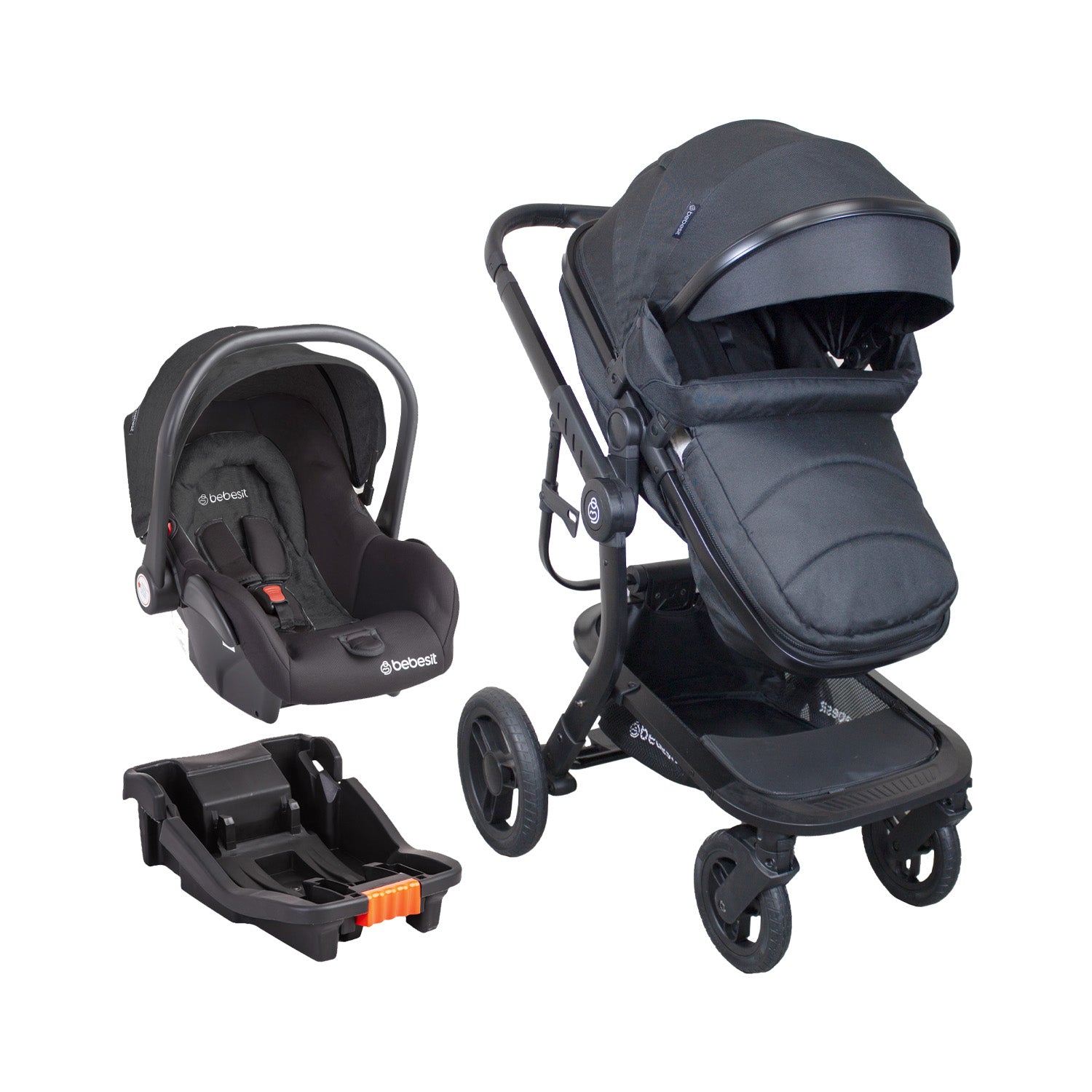 Coche Travel System Taurus Negro