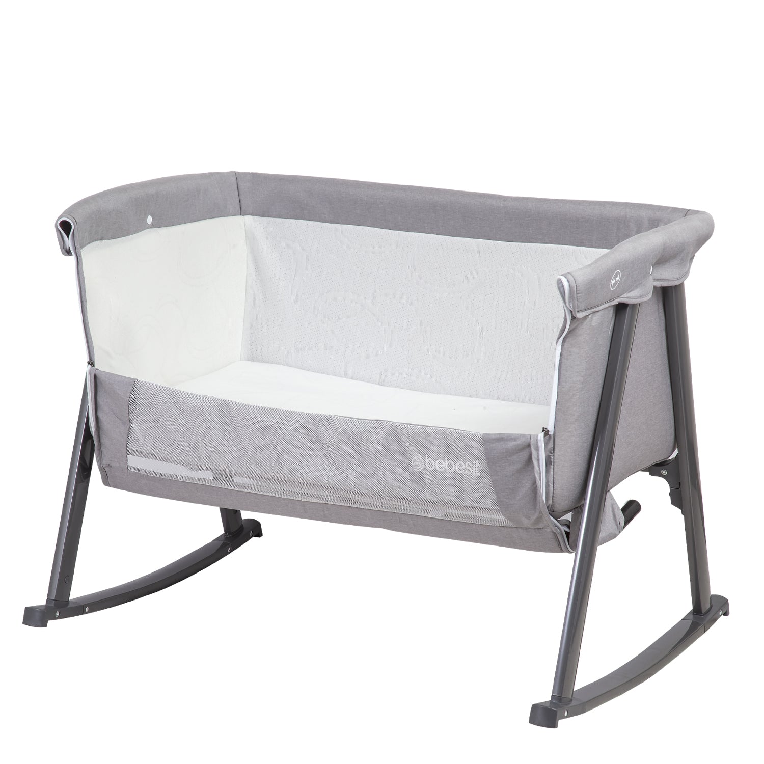 Cuna Moisés Balancín con Mosquitero Gris