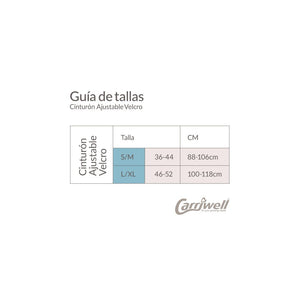 Cinturón Ajustable Velcro Support Belt Blanco - New S/M