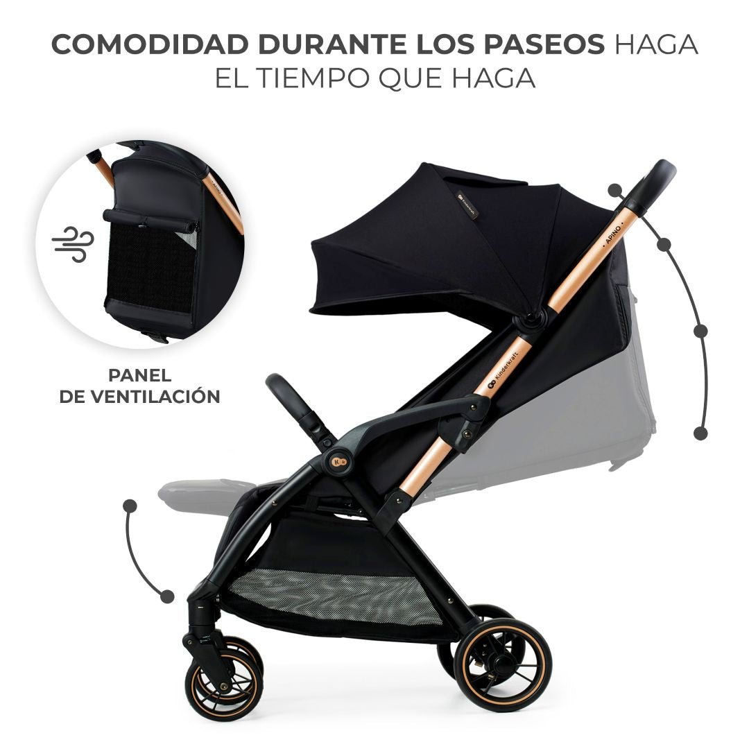 Coche de Paseo Apino Raven Black