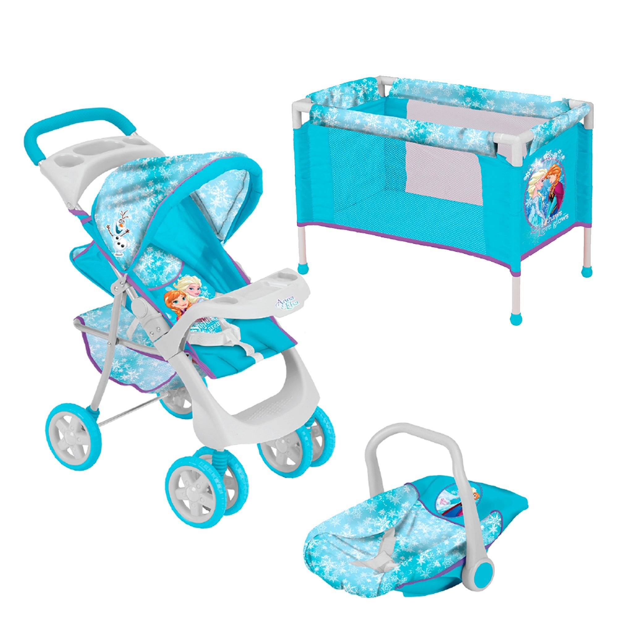 Juguete Muñecas Coche Travel Con Cuna Frozen