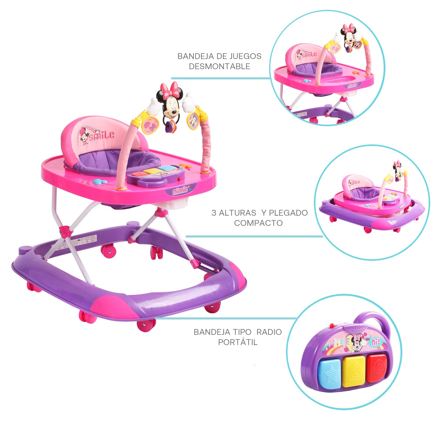 Andador Musical Park MInnie