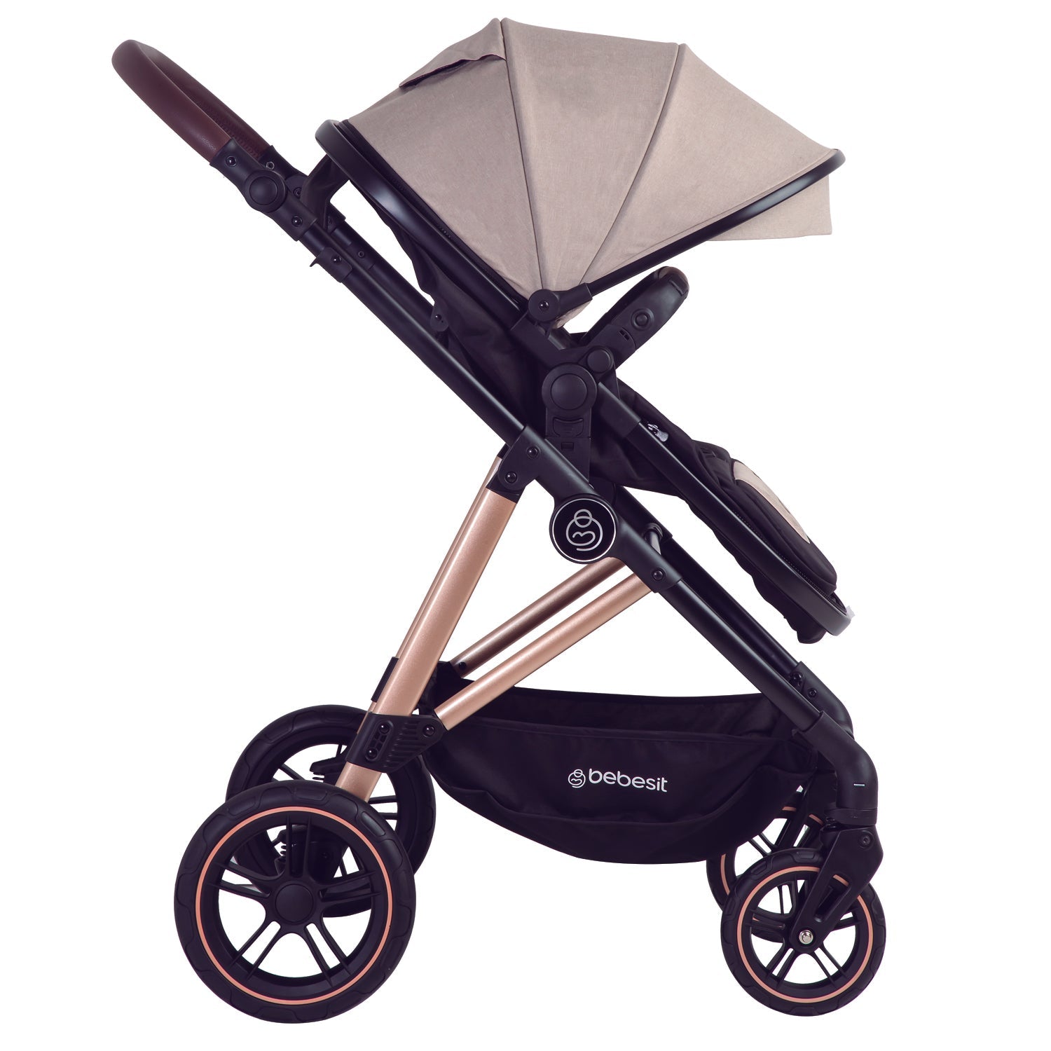 Coche Cuna Travel System Neo Beige