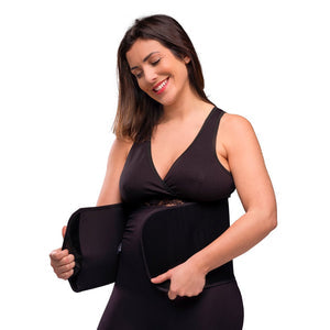 Faja Posparto Ajustable Algodón Orgánico Negro - L / XL / S / M