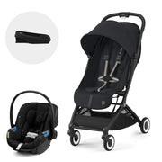Coche Travel System Orfeo Magic Black + Aton S2 + Base