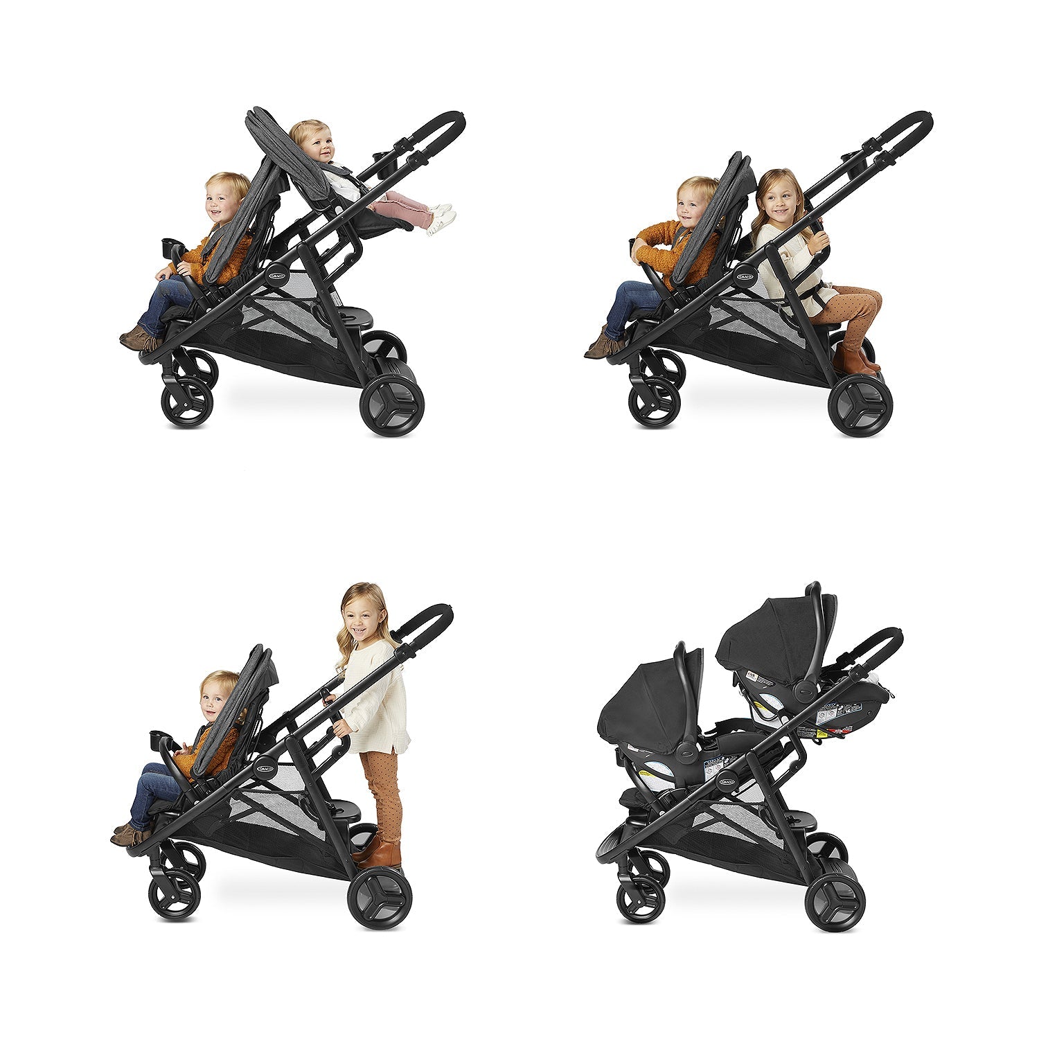 Coche Paseo Ready2grow 2.0 Double Stroller Rafa Graco