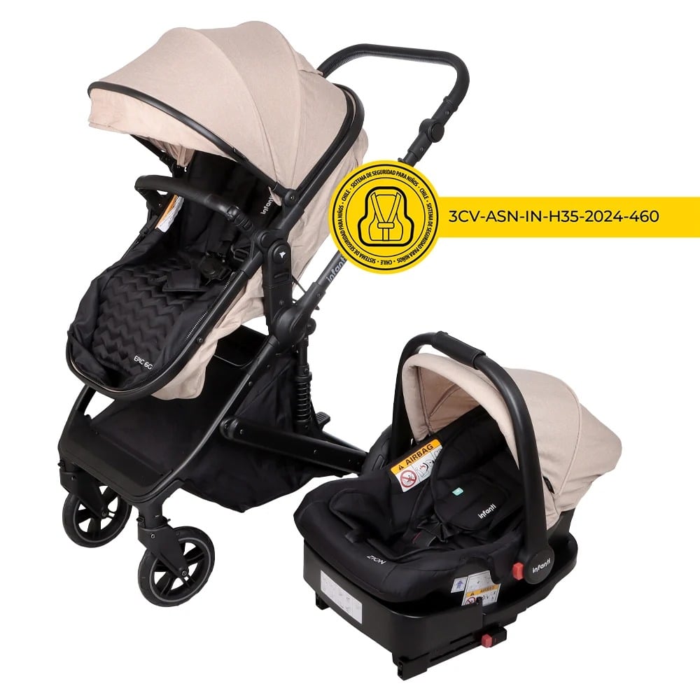 Coche Travel System Epic 6g Infanti Beige