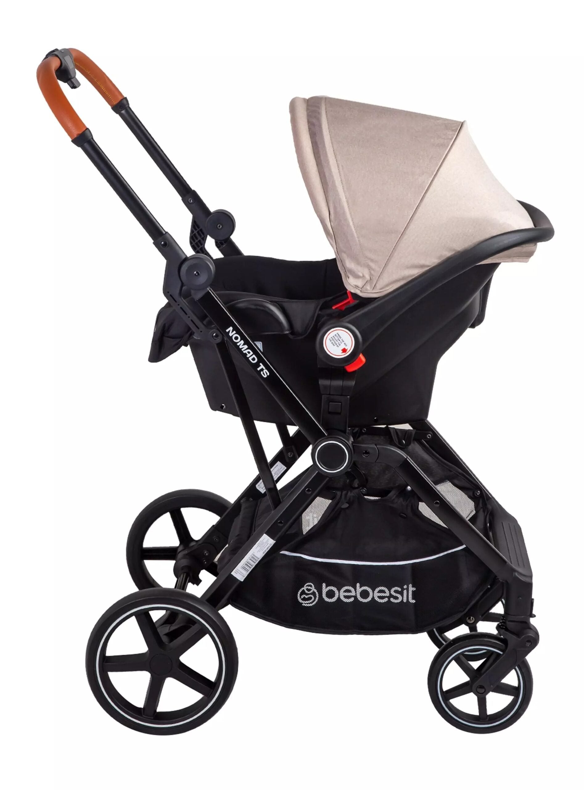 Coche Cuna Travel System Nomad Beige Bebesit