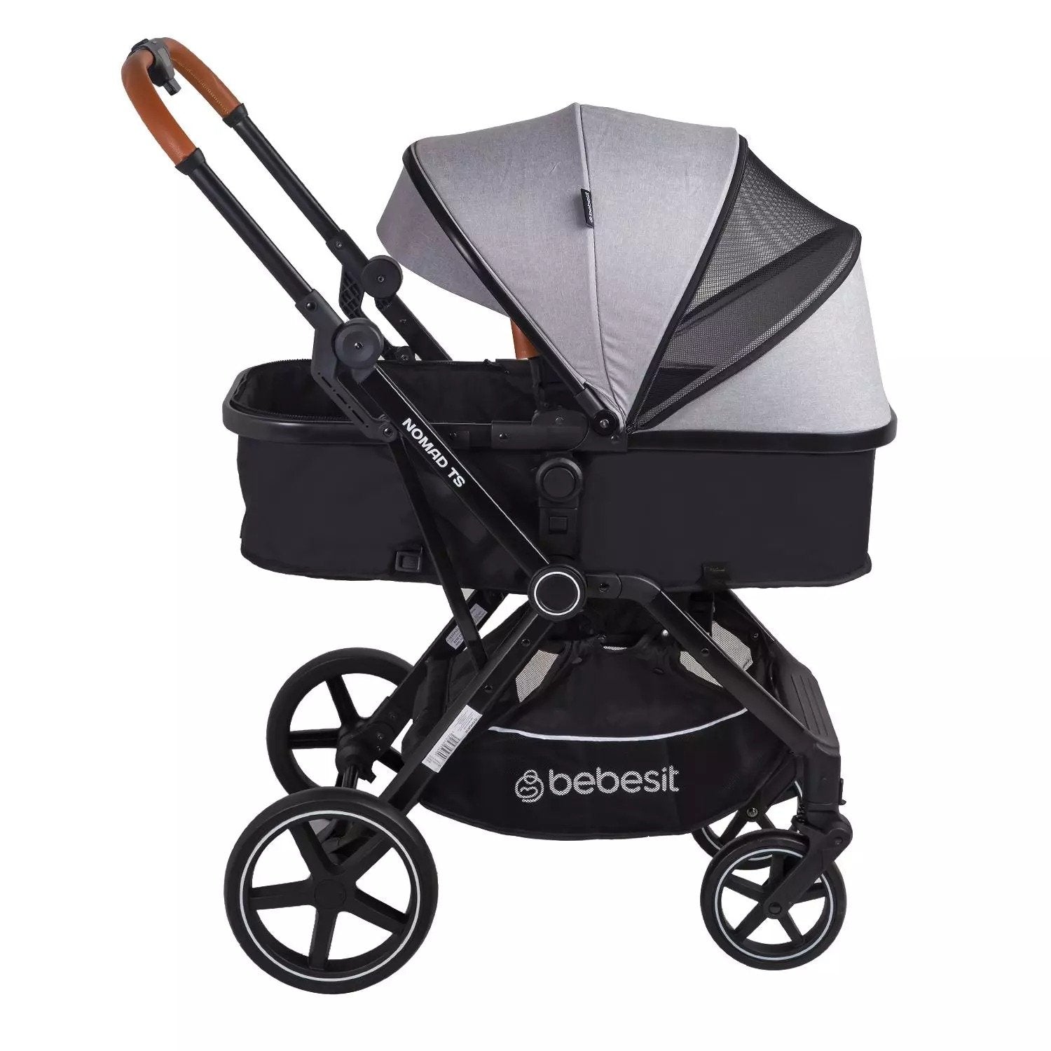 Coche Cuna Travel System Nomad Gris Bebesit