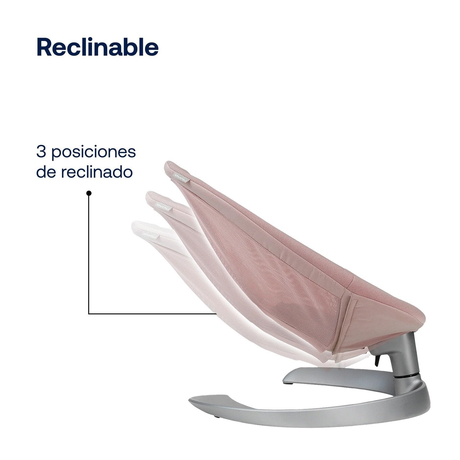 Silla Nido Baby Bouncer Leaf Grow Blush Nuna