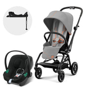 Coche Travel System Eezy S Twist Plus Black Lava Grey + Aton B2 + Base