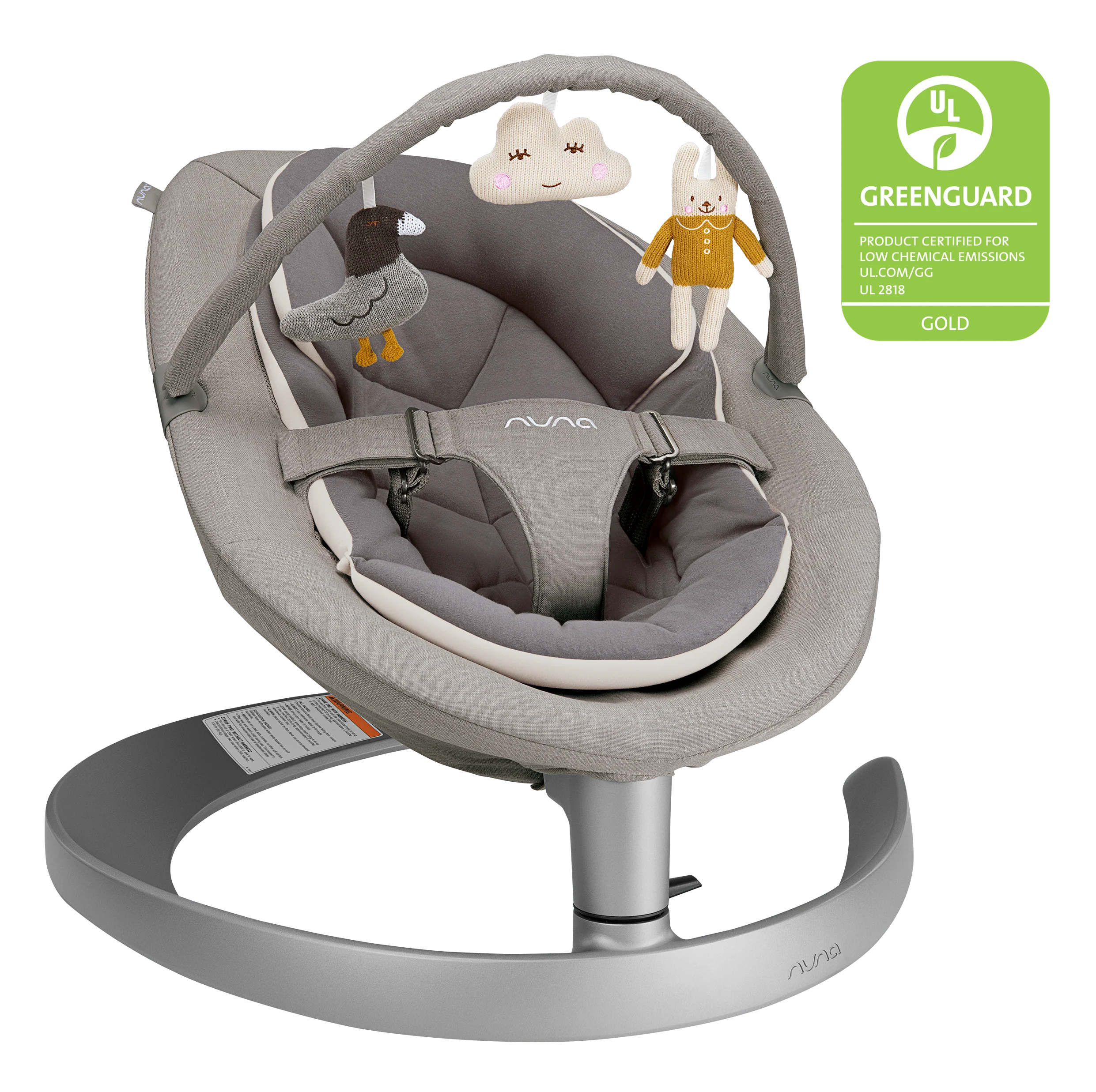 Silla Nido Baby Bouncer Leaf Grow Quartz Nuna