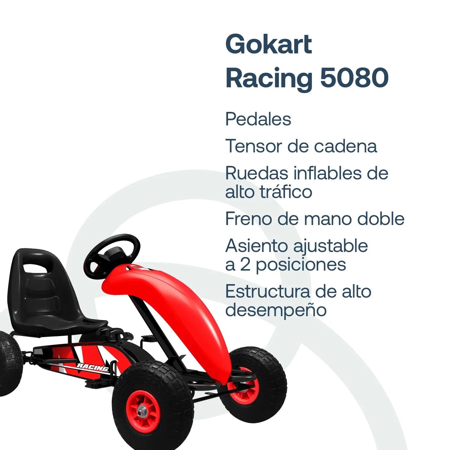 Go Kart A Pedales Rojo Bebesit