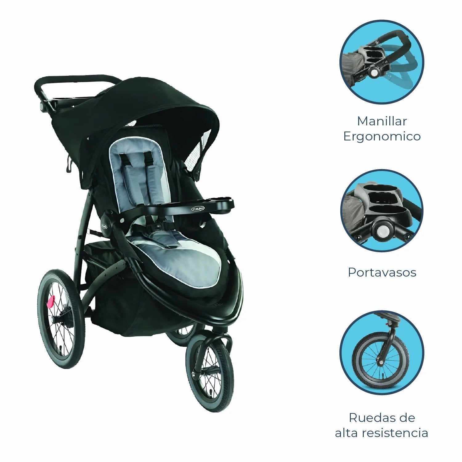 Coche Paseo Fastaction Jogger Lx Stroller Redmond Graco