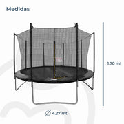 Cama Elástica Trampolín 4,27 Mt + Malla Seguridad Bebesit