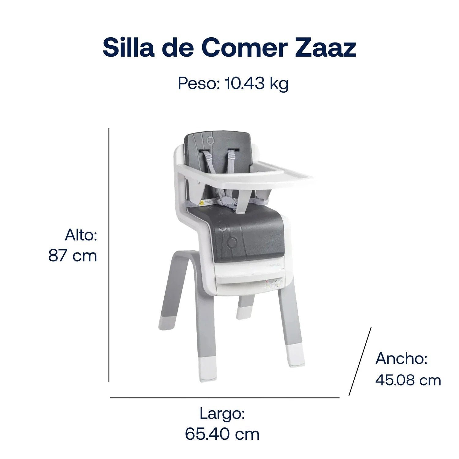 Silla De Comer Zaaz Gris Nuna