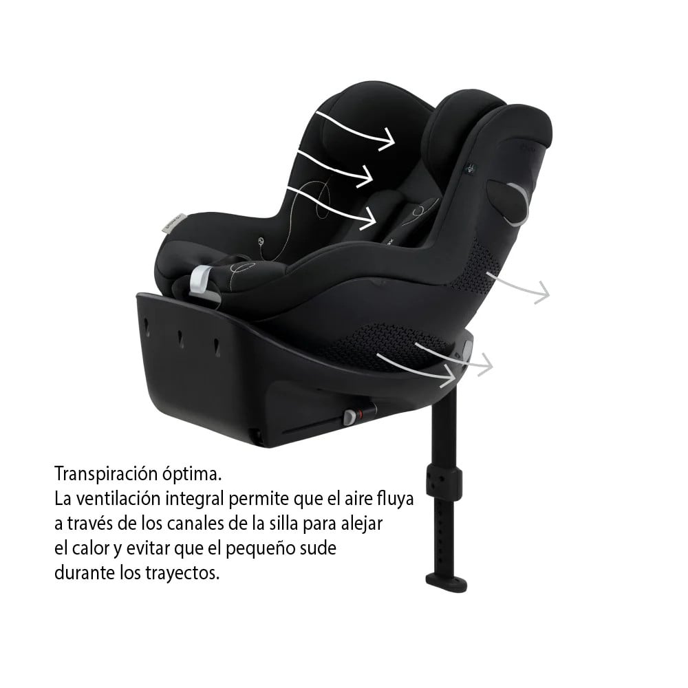 Silla de Auto Convertible 360 Sirona Gi I-size Magic Black