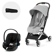 Coche Travel System Orfeo Silver Fog Grey + Aton G + Base G