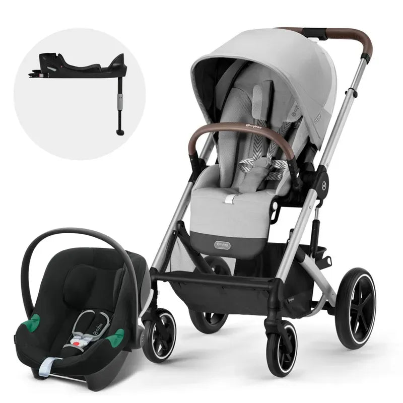 Coche Travel System Balios S Lux 3.0 Silver Lava Grey + Aton B2 + Base