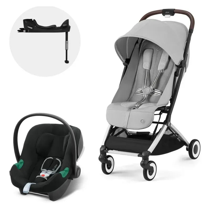Coche Travel System Orfeo Silver Fog Grey + Aton B2 + Base