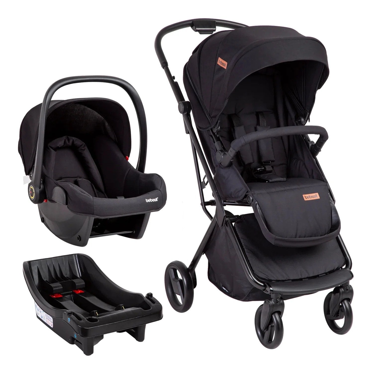 Coche Cuna Travel System Swift 360 Negro