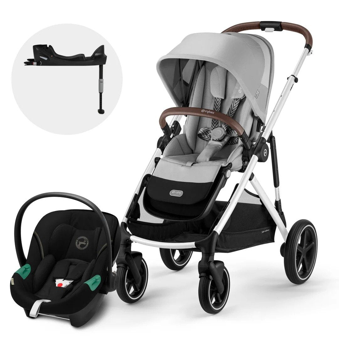 Coche Travel System Talos S Lux 2.0 Silver Lava Grey + Aton S2 + Base