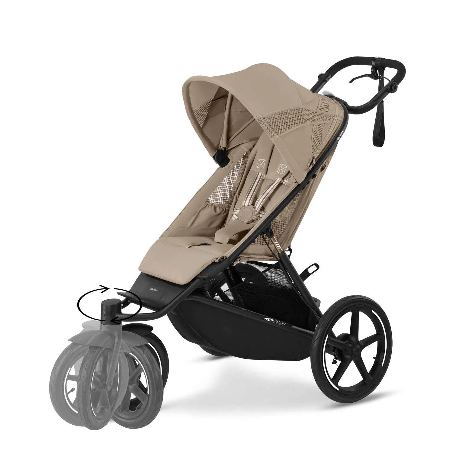 Coche Sport Avi Spin Blk Almond Beige Cybex