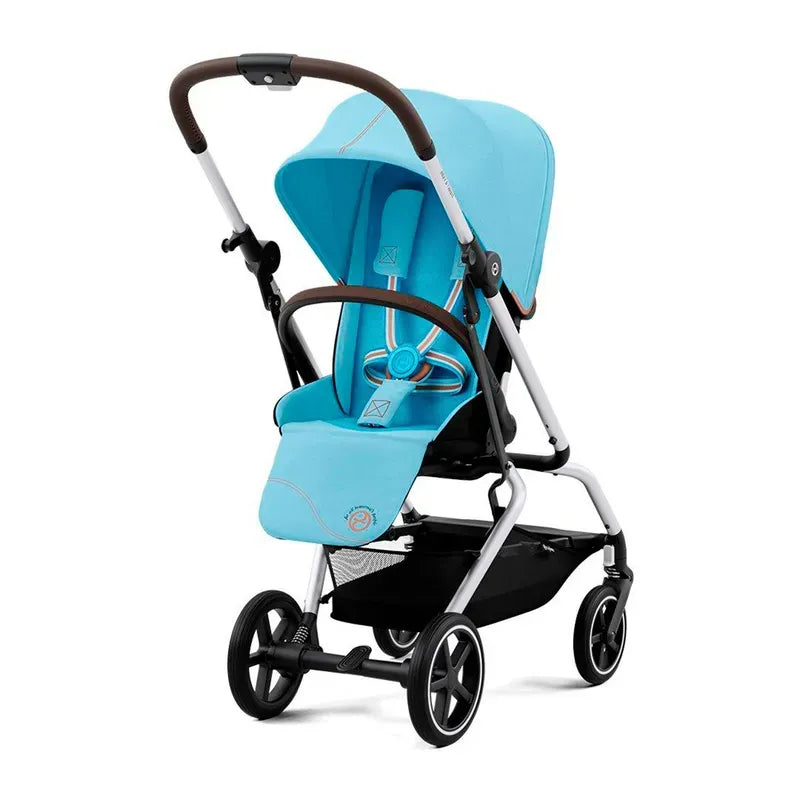 Travel System Eezy S Twist Plus Silver Beach Blue + Aton G + Base G