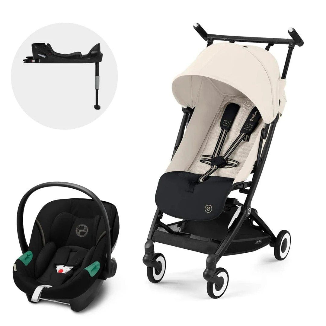 Coche Travel System Libelle Canvas White + Aton S2 + Base