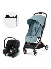 Coche Travel System Orfeo Stormy Blue + Aton B2 + Base