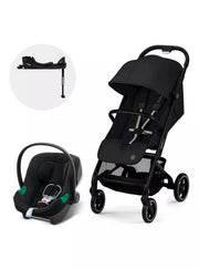 Coche Travel System Beezy Magic Black + Aton B2 + Base