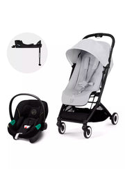 Coche Travel System Orfeo Black Fog Grey + Aton S2 + Base