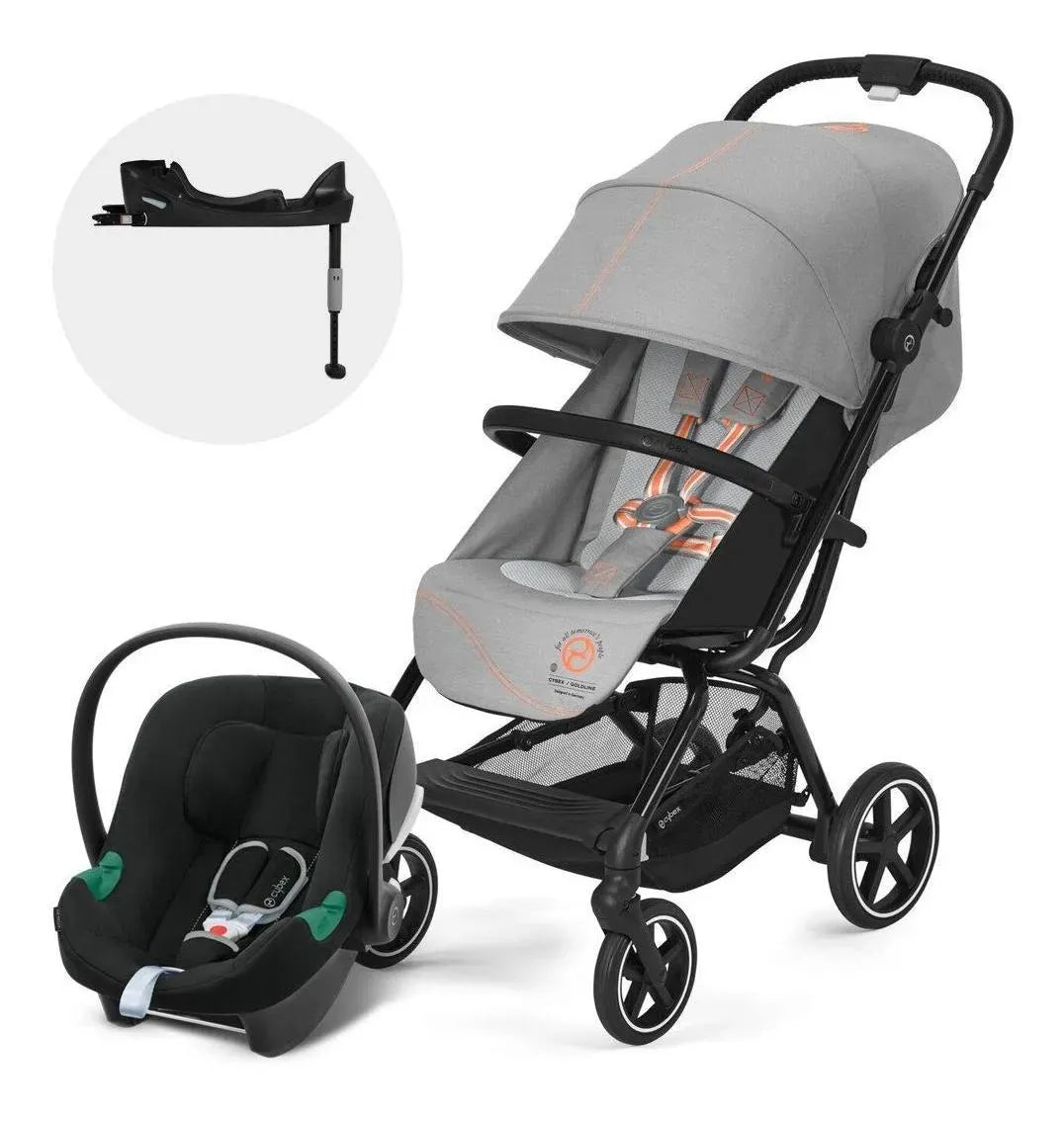 Coche Travel System Eezy S Plus Black Lava Grey + Aton B2 + Base