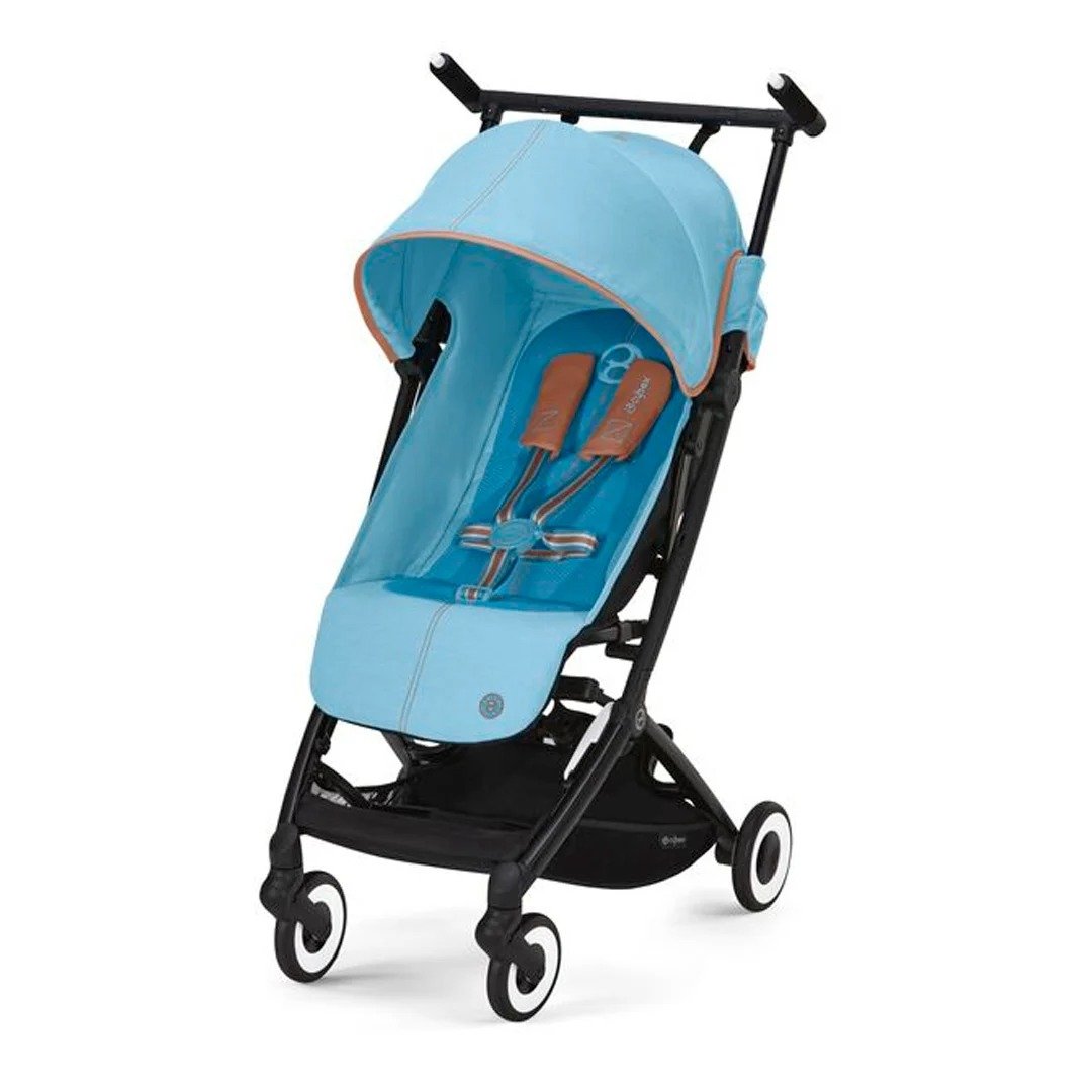 Coche Travel System Libelle Black Beach Blue + Aton S2 + Base