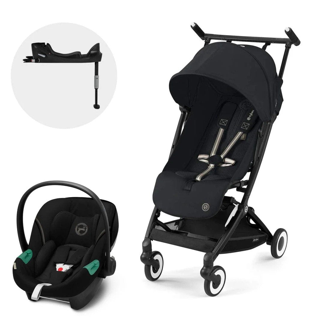Coche Travel System Libelle Magic Black + Aton S2 + Base