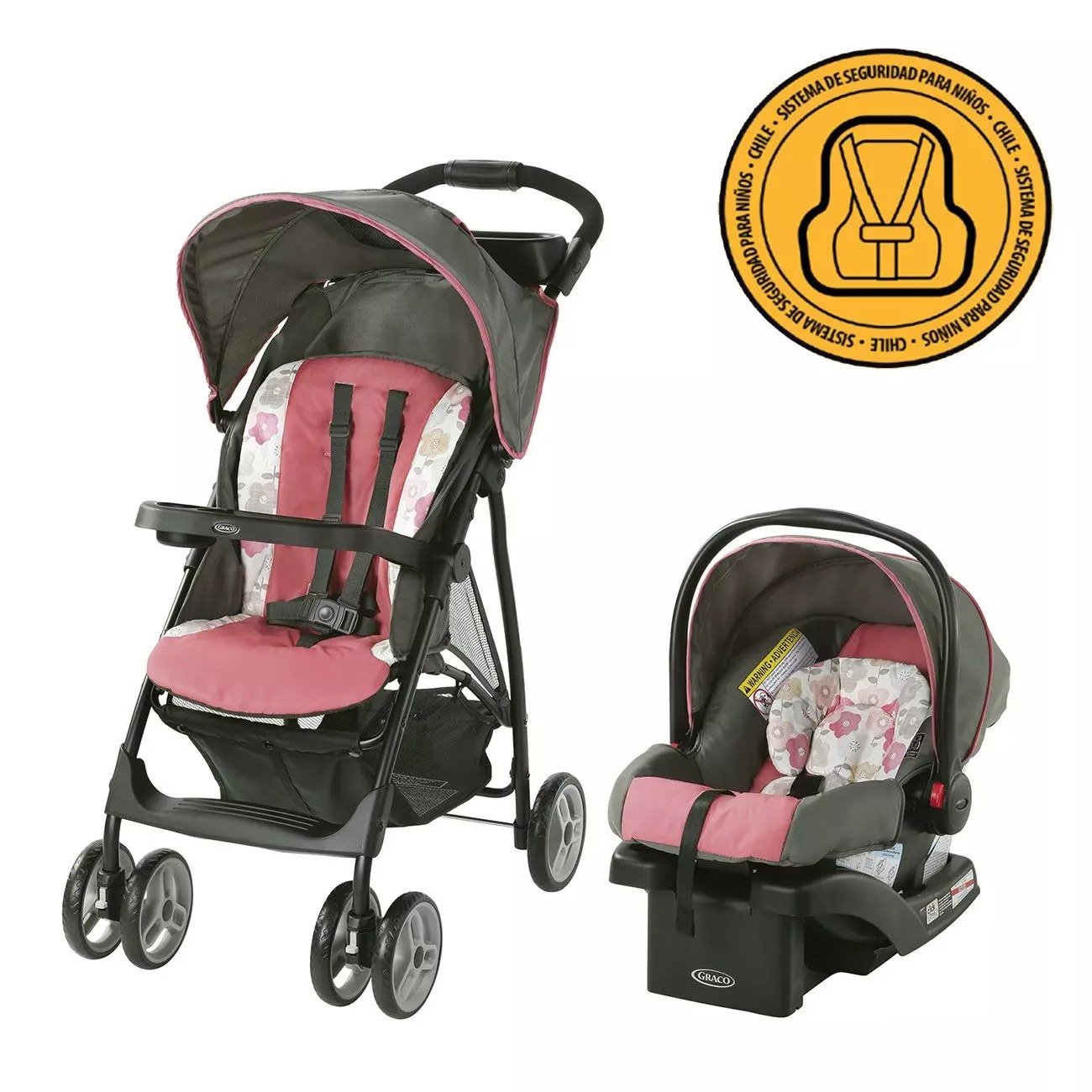 Coche Travel System Lite Rider Daphne Graco