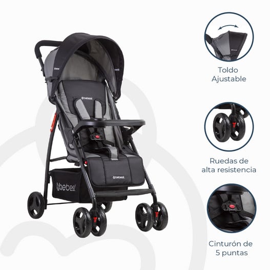 Coche Travel System Summer Gris