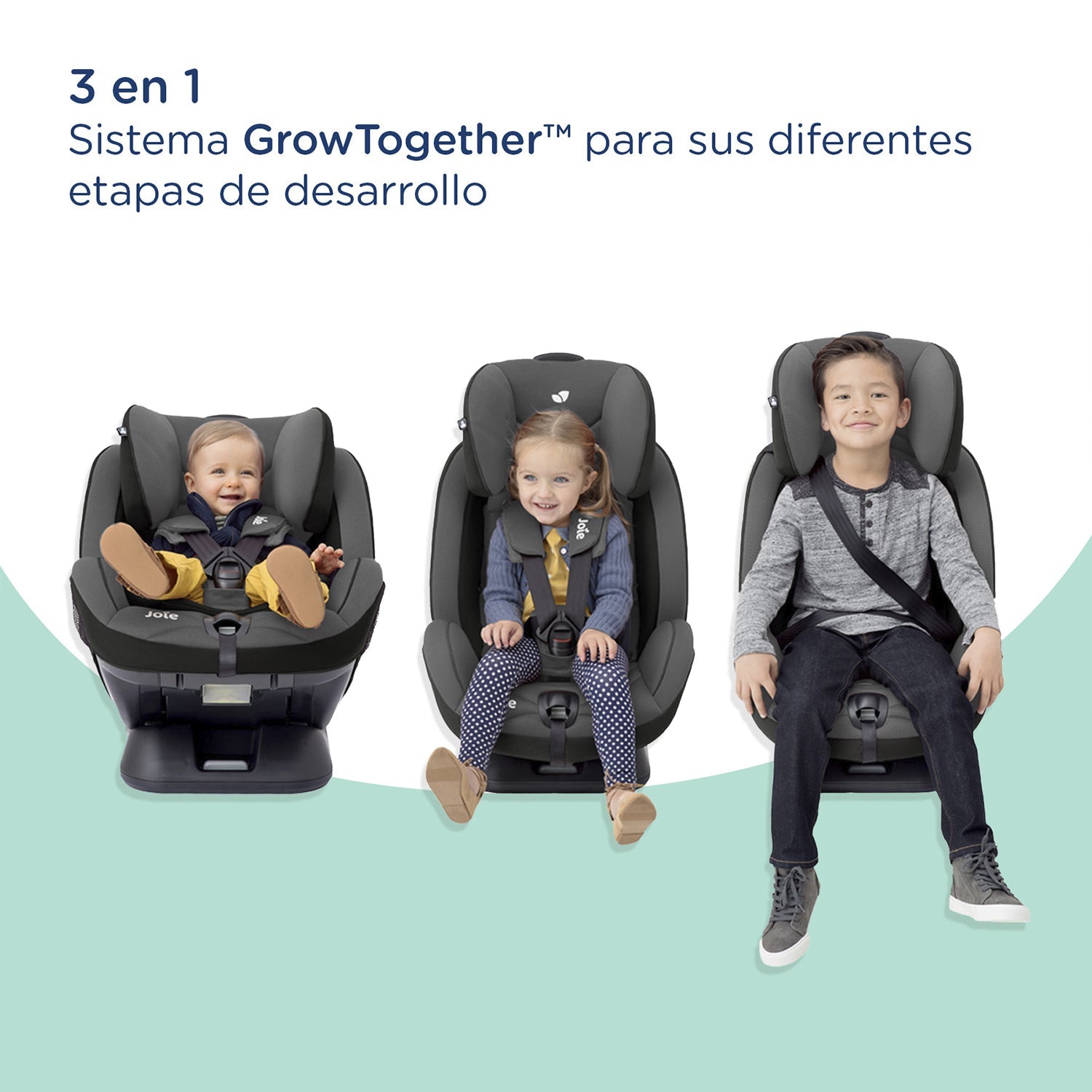 Silla De Auto Convertible Stages Gray Joie