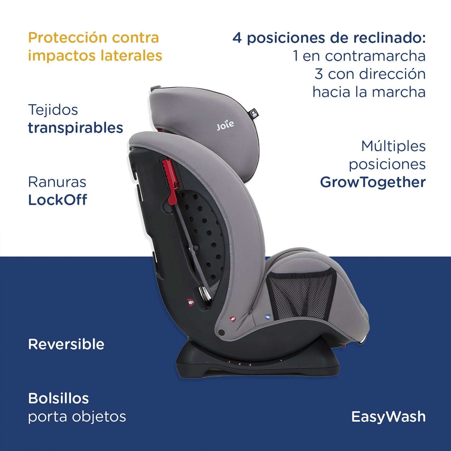 Silla De Auto Convertible Stages Gray Joie