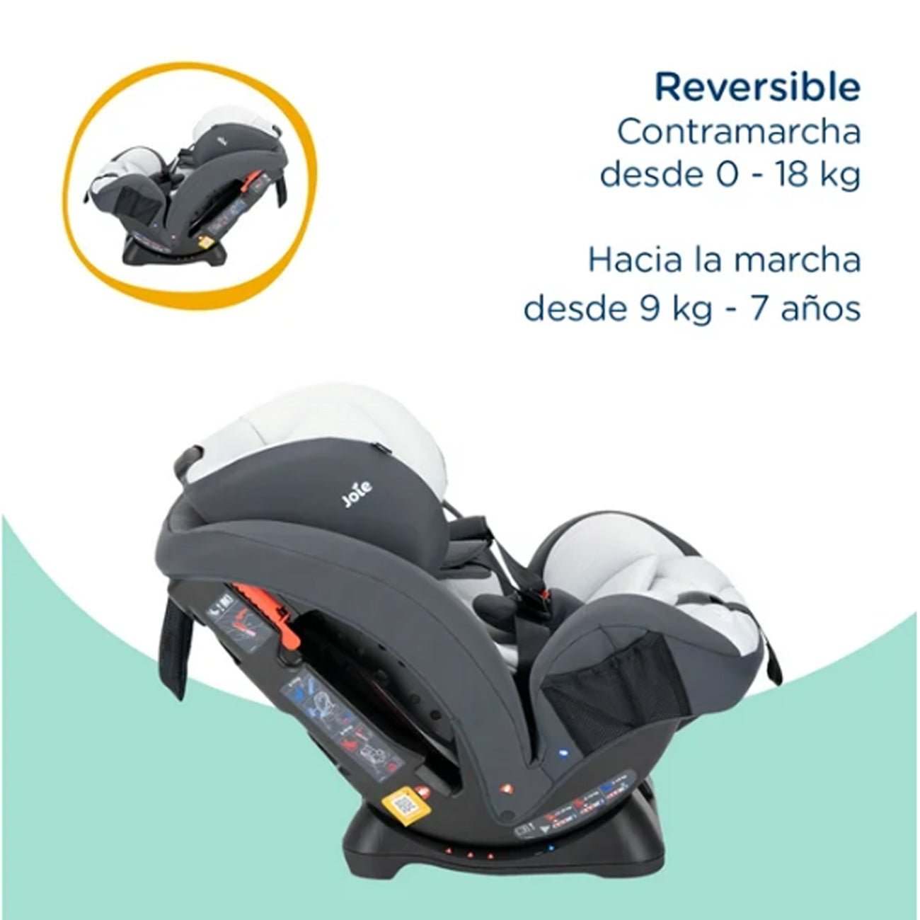 Silla De Auto Convertible Stages Black & White Joie