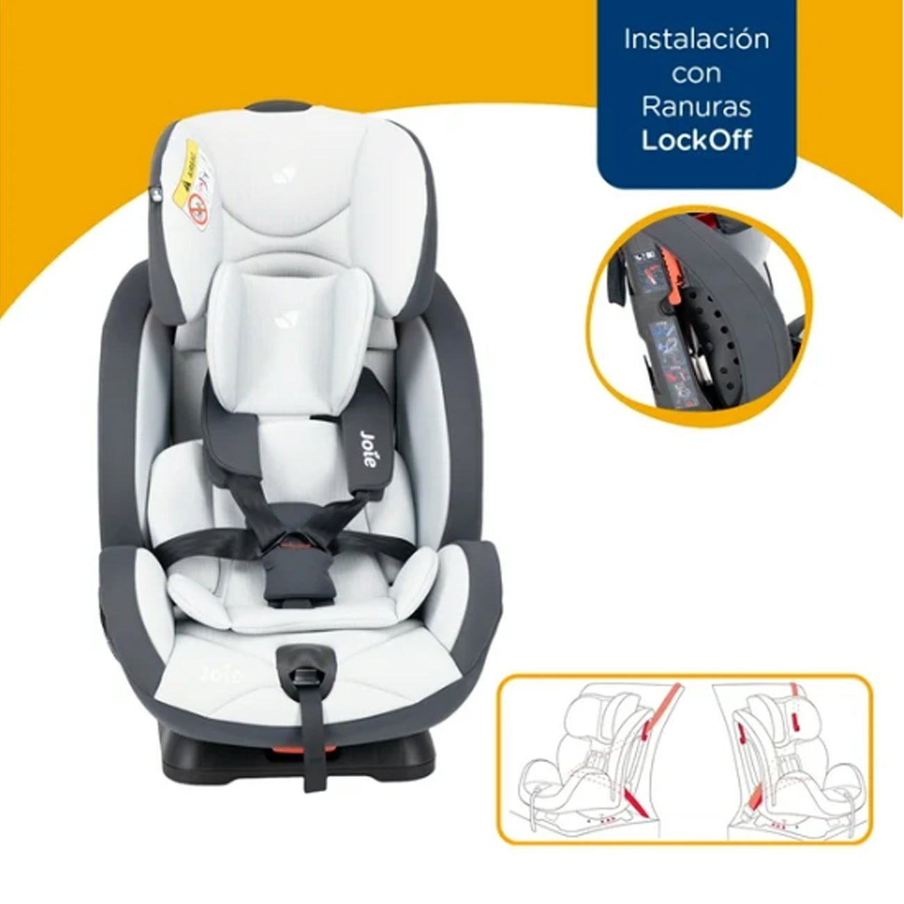 Silla De Auto Convertible Stages Black & White Joie