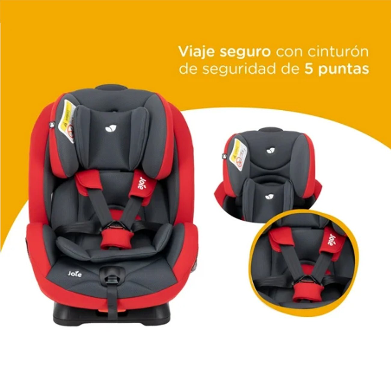 Silla De Auto Convertible Stages Red & Gray Joie