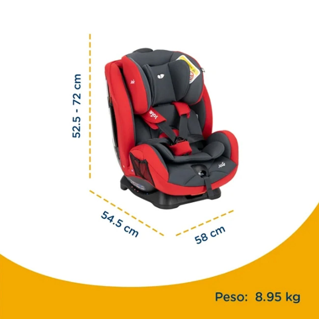Silla De Auto Convertible Stages Red & Gray Joie