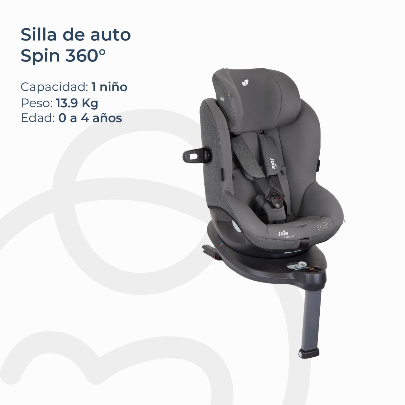 Silla De Auto I-spin 360 1801 Shell Gr Isofix