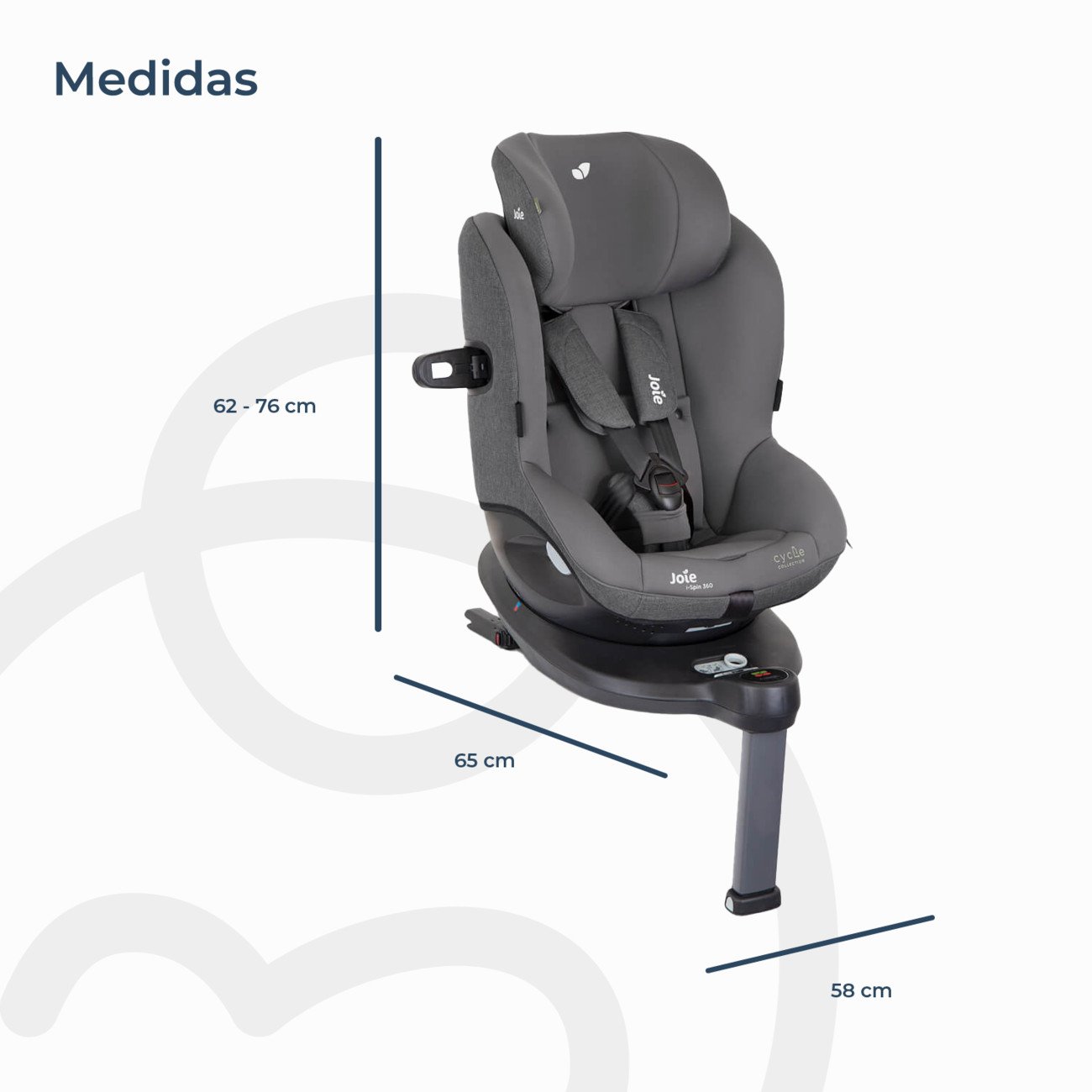 Silla De Auto I-spin 360 1801 Shell Gr Isofix